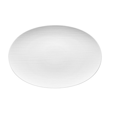 Mesh bianco Piatto ovale 42cm.